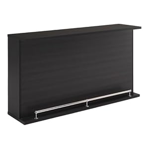 リコメン堂 バーカウンター 幅170 高96 日本製 完成品 キッチンカウンター おしゃれ カウンターテーブル 間仕切り バーテーブル キッチンカウンター 開梱設置無料 (ブラック)