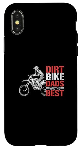 Carcasa para iPhone X/XS Los papás de motos de cross son los mejores moteros de motocross enduro papá