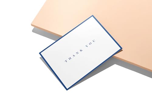 Image of Twigs Paper Simple Thank You Cards, 12 Blank Note Cards with Envelopes | Small size, gratitude & appreciation notes, minimalist design, all-occasion stationery, bulk value set