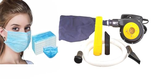 Image of Elmico Industrial Air Blower /ac Cleaner /ac Cleaning /ac Cleaner Pump Machine /with Vacuum Suction Function & 3Ply mask 5Pc /100% Copper Armature