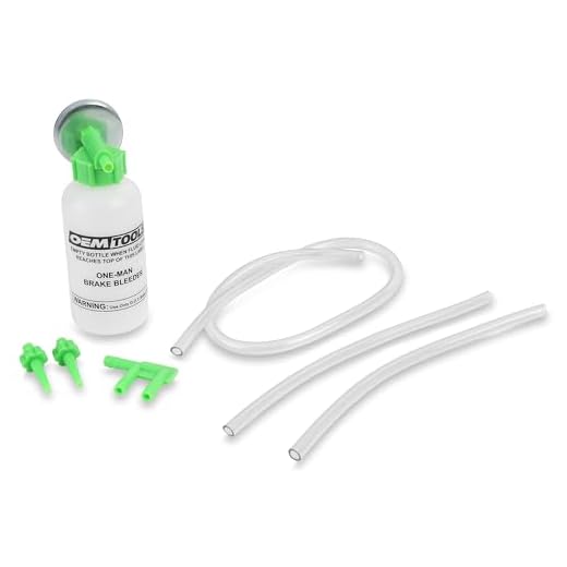 OEMTOOLS 25036 Bleed-O-Matic One-Man Brake Bleeder Kit, Bleed Your Brakes on Your Own, Bleeder Bottle Holds to the Vehicle with a Magnet, No Spill