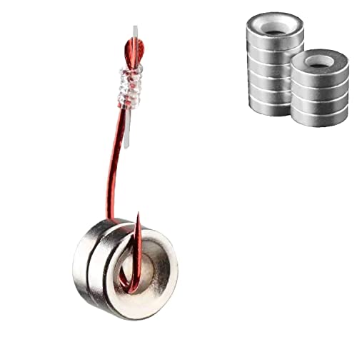 Fishing Weights Fishing Sinkers Fishing Hook Weights Sinkers Stainless Steel Strong Magnetic Fishhook Lead 10 Pieces