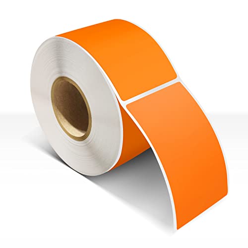 Étiquettes rectangulaires orange fluo pour trier vos cartons de déménagement