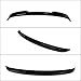 Ombialo Compatible with Subaru WRX Sedan 2022-2025 JDM Style Gloss Black Duckbill Highkick Rear Trunk Spoiler Wing+ V Style Rear Window Roof Visor Spoiler Wing Lip ABS