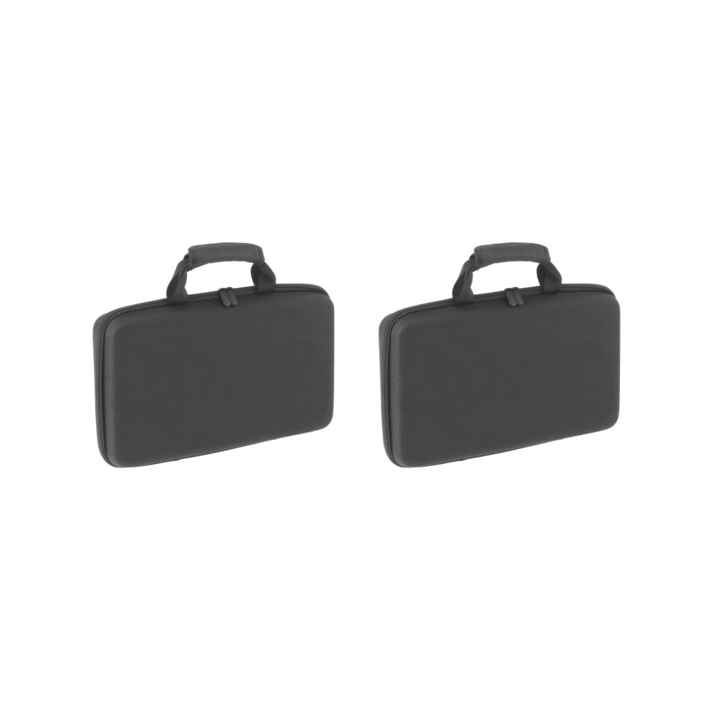 Custodia protettiva portatile per controller DJ, 40 x 25 x 7 cm, colore nero, 40 x 25 x 7 cm, Set da 2 (nero, 40 x 25 x 7 cm), 40x25x7cm