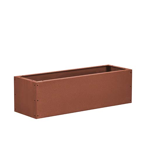 prima terra Hochbeet-Bausatz Edelrost PLANUS Maße 118x38cm Höhe 35cm