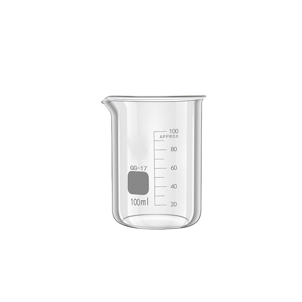 Set Labor Borsilikatglas-Becher 25Ml-800Ml Klar Mit Skalierung | Messbecher, experimentelle Laborausrüstung(5)