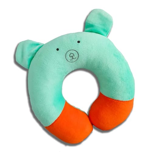 Image of Cotton New Born Baby Soft Neck Supporting Pillow for Head Shaping Baby (0-12 Month), Infant Pillow Printed, Baby Sleeping, Gift for Babies Panda Design