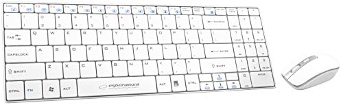 Esperanza EK122W Clavier RF sans Fil QWERTY Blanc