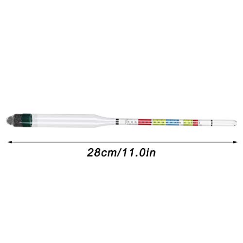 Hydrometer Wijn Bier Brouwen Hydrometer Dichtheidsmeter Glas Hydrometer Set Omvat Hydrometer Opbergtas Voor Meetcilinder Hydrometer Opbergtas Veegdoek Borstel - Image 5