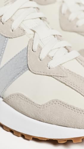 New Balance Women's 327 Sneaker, Angora/Silver Metallic, 8.5