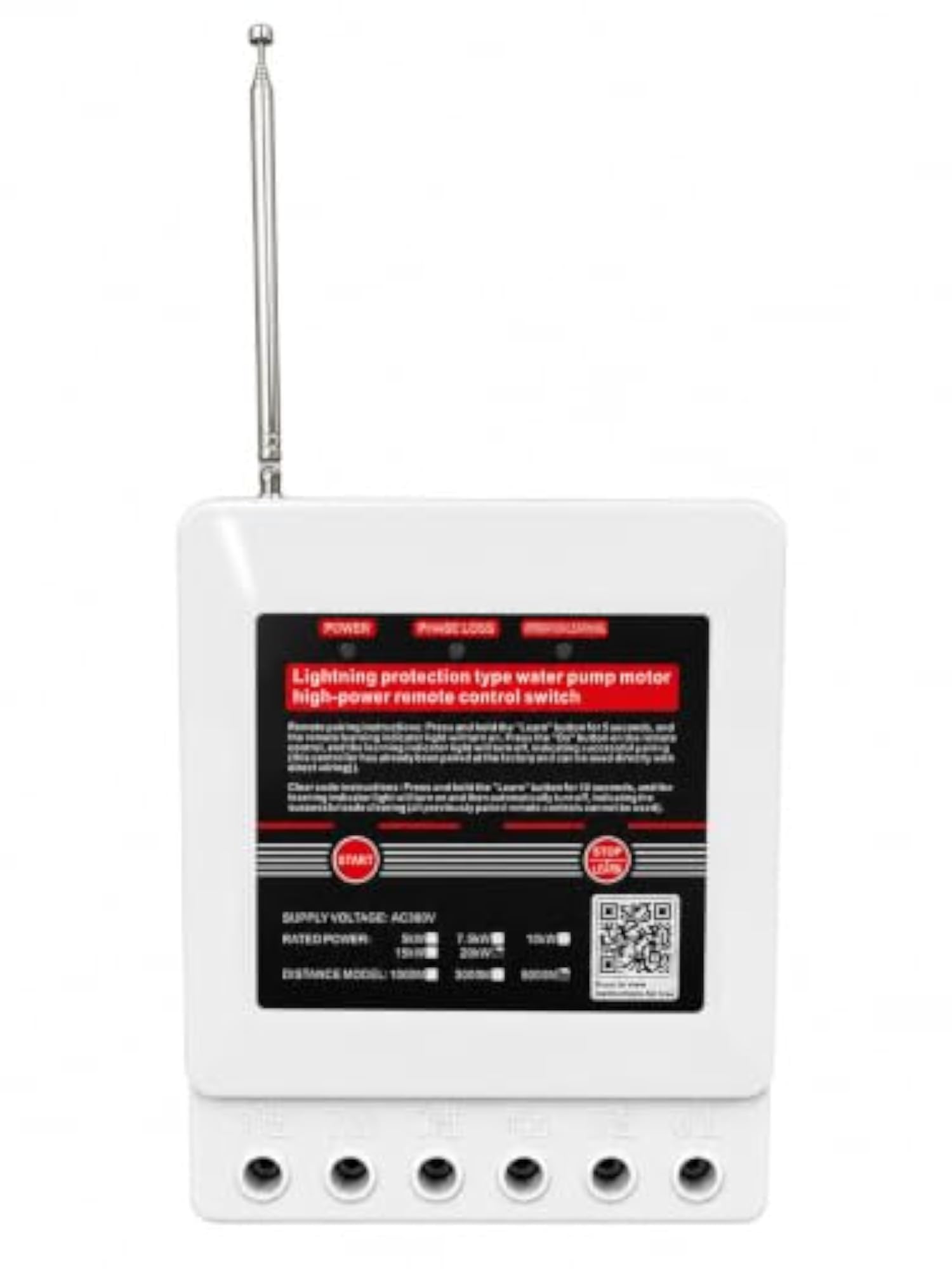 Water Pump Motor Remote Control Switch 20kW AC