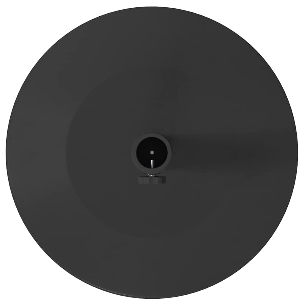 Supporto per ombrellone nero, 48 x 48 x 32 cm, base in acciaio con ruote, per ombrellone da mercato, resistente alle intemperie, per balcone, terrazza, giardino, mobile e stabile