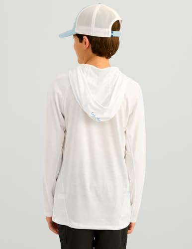 Sweat à capuche de pêche enfant respirant et uni avec protection solaire
