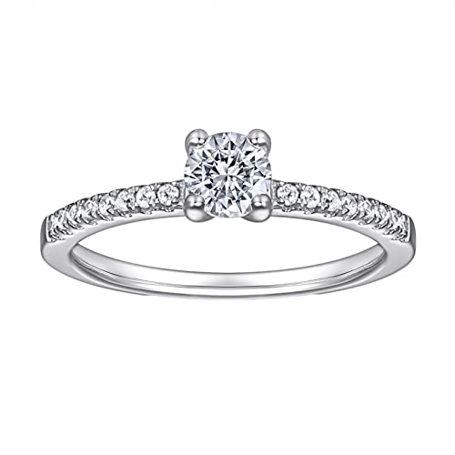 Alliance fiançailles femme argent 925 demi éternité pour briller lors de vos soirées