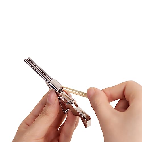 Mini Shotgun Funny Decompression Toys Mini Toy Pistol Novelty Mini Gun Fidget Toy For Kids Ages 12+,Halloween Christmas Birthday Parties Gift(Silver) #TOP4