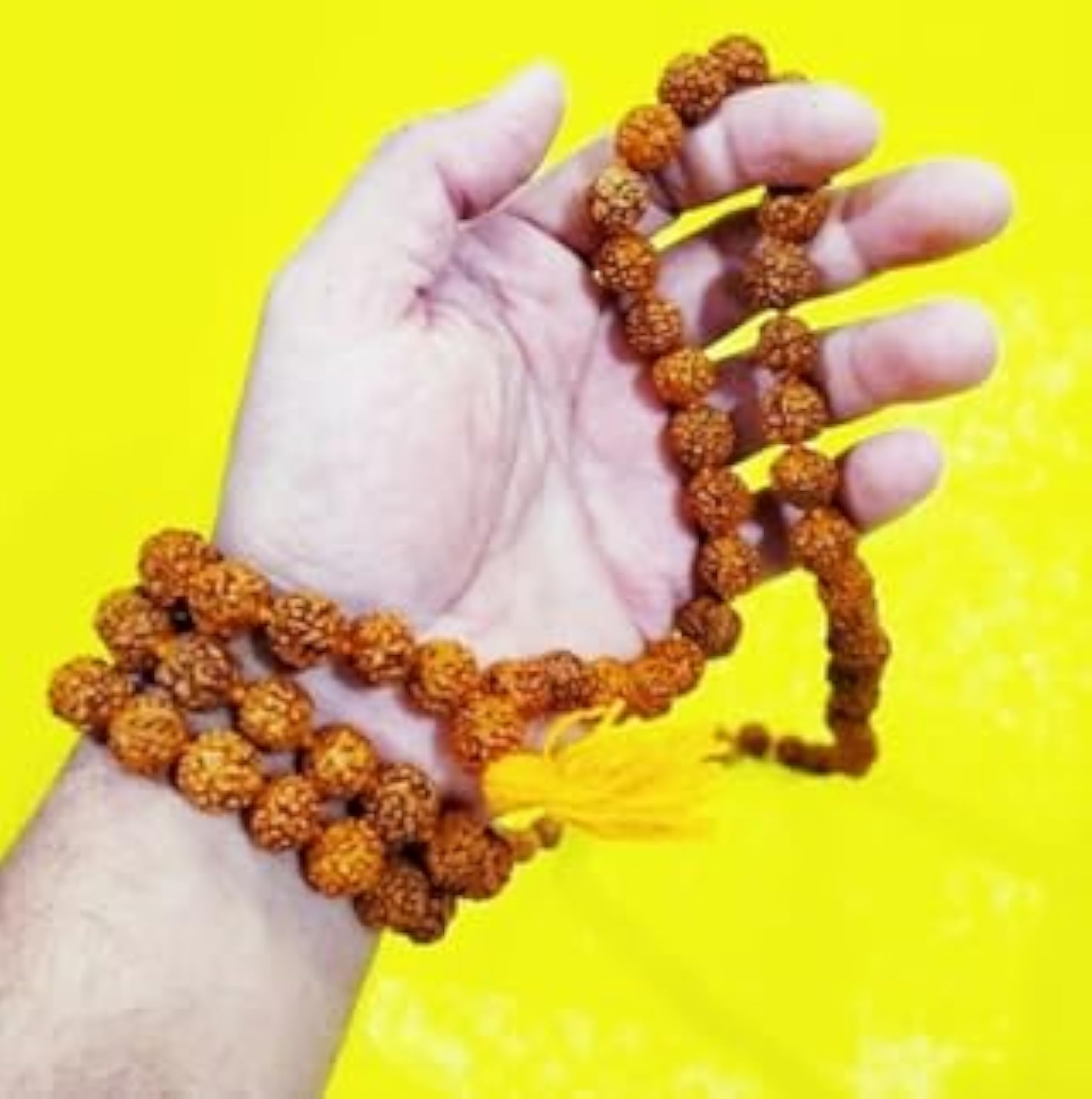5 Mukhi Rudraksha Mala, 108 Beads, Unisex