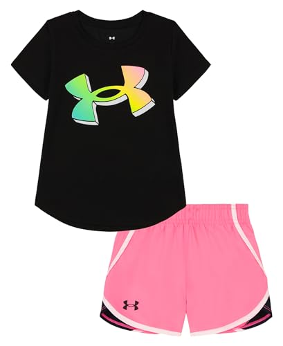 Image of Under Armour Girl's 2-piece Short Sleeve Tee and Shorts Set