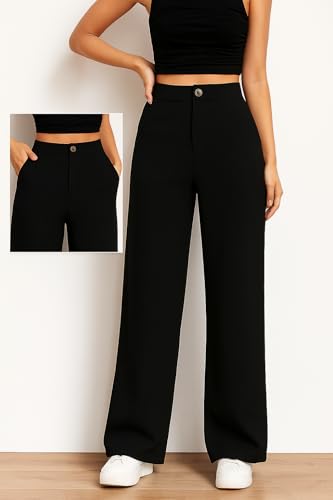 Image of Women's High Waist Formal Trousers | Formal Pants | Office Wear