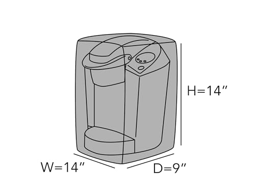 Image of Covermates Keurig Coffee Maker Cover, 14 inchW x 9 inchD x 14 inchH, Red