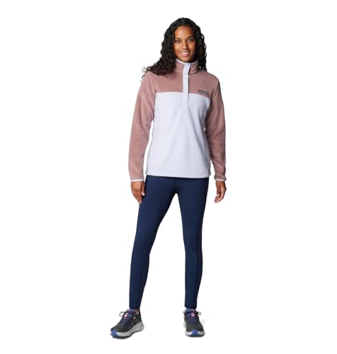 Image of Columbia Womens Benton Springs Half Snap II Pull Over Fleece Jacket, Dark Stone /Canoe /Vintage Blue, 3X
