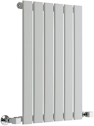 Milano Alpha - Modern Black Horizontal Single Flat Panel Radiator  635mm x 420mm