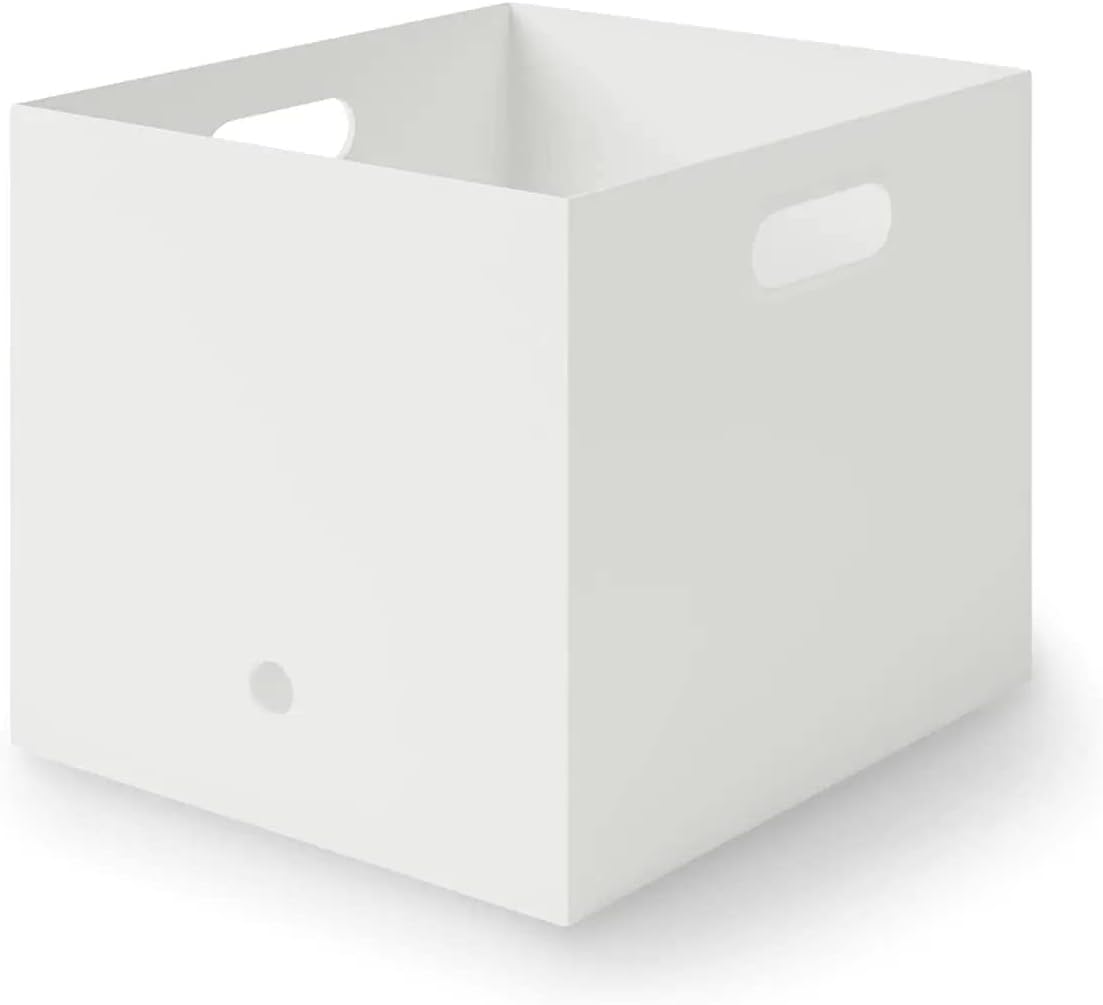 無印良品 MUJI 44902875 Polypropylene File Box Standard for A4, White Gray, Approx. Width 9.8 x Depth 12.6 x Height 9.4 inches (25 x 32 x 24 cm)