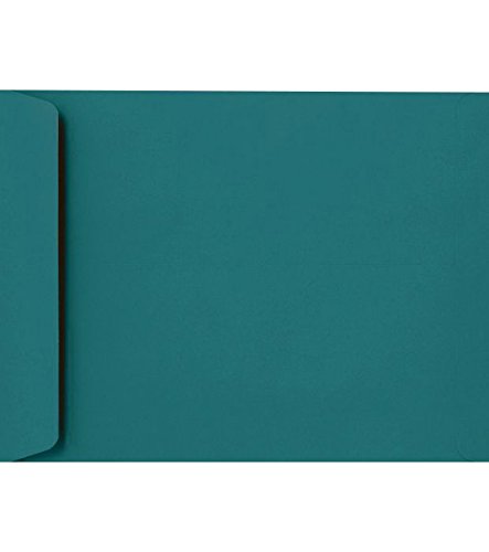 LUXPaper 9 x 12 Open End Envelopes | Peel & Press | Teal | 80lb. Text | 500 Qty
