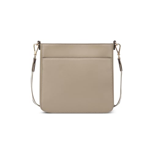 Image of Guess Women Beige Textured Detachable Strap Crossbody Bag with Pouch