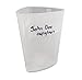 Plastic Graduated Triangular Intake Output Container [5 Pack] 32 Ounce Three-Sided Translucent Laboratory Beaker for Measuring and Mixing - Clear Markings in oz and cc - for Specimen, Paint and Epoxy