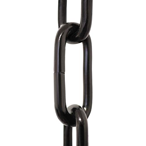 Image of RCH Hardware CH-S59-496-BLK Steel Chandelier Chain 5 Gauge, Black (1 Foot)