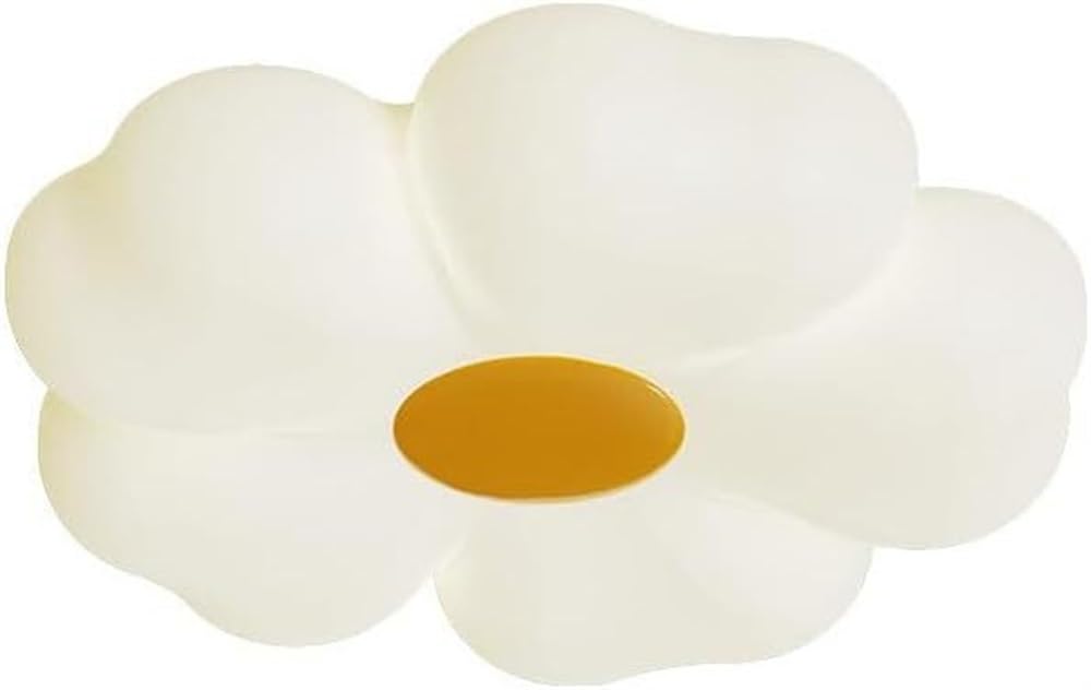 Hertl Cute Ceiling Lights for Bedroom Girl Flower Shaped LED Ceiling Light for Kids Bedroom Dimmable Flush Mount Ceiling Light Nordic Modern Lighting Fixture for Children Room Nursery Living Room (Co
