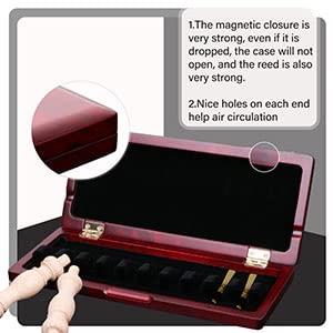 Bqlzr Red Wood Bassoon Reed Box For 10 Reeds Hold Or With Soft Velvet #TOP6