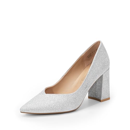 Image of DREAM PAIRS Womens High Chunky Closed Toe Block Heels