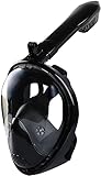 WBJLG Tauchen Faltbarer Schnorchel Tauchen Full Face Scuba Diving Anti Fog Underwater Wide View Schnorchel Schwimmen für Kinder und Erwachsene