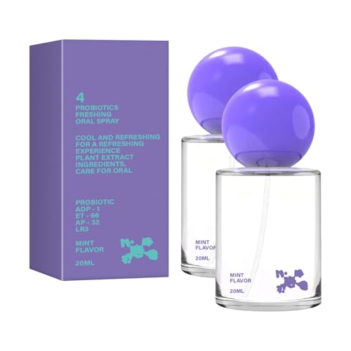 Probiotisches Mundspray für Lang Anhaltende Frische, Alkoholfreies Mundspray mit Probiotika für die Mundpflege, Praktisches Mundsprays im Reiseformat, Fördert die Mundgesundheit