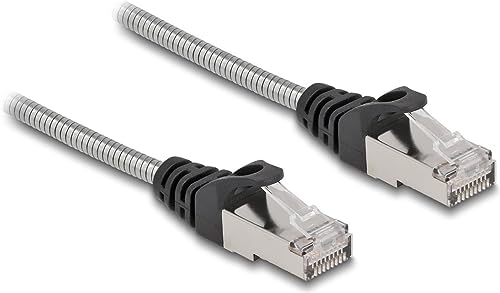 DeLOCK 80109 - Câble patch Cat.6a, U/FTP, 2m, argenté/nickelé