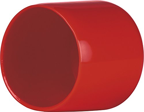 Cleartec 0.938in Sealed Bottom Tubes 10.187in Long PETG SBT00146 (qty 100) with RVCC9041R-15 1.000-1 Std Cap - Red (qty 100)