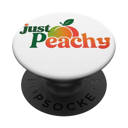 Just Peach Fresh Fruit Peach Summer Loving Peachy Girls PopSockets PopGrip Adhesivo