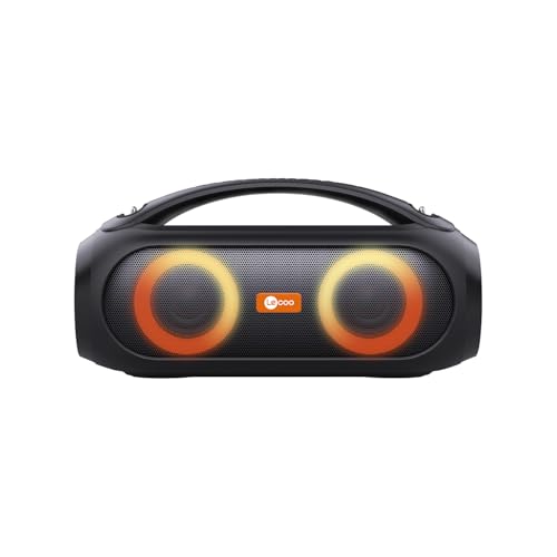 Lecoo DS152 35 cm Büyük Boy Boombox Bluetooth Hoparlör 36W, Çift 3” Subwoofer, RGB Aydınlatma, IPX5 Suya Dayanıklı, TWS Stereo, Powerbank Özellikli: 1849TL