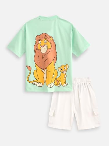 Image of Nap Chief Kids Cotton Official Cartoon Characters Boys & Girls Co ord Sets, T Shirt and Shorts for Casual Wear