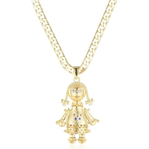 THE BLING KING Gold 3D Rag Doll Pendant Cover