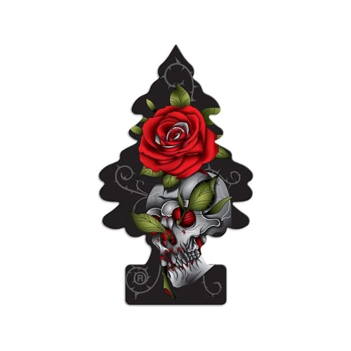 Image of Little Trees Rose Thorn Air Freshener (Pack of 3) | Bold Floral Fragrance | Iconic Tree Hanging Design | For Car, Home, Wardrobe | Imported from USA