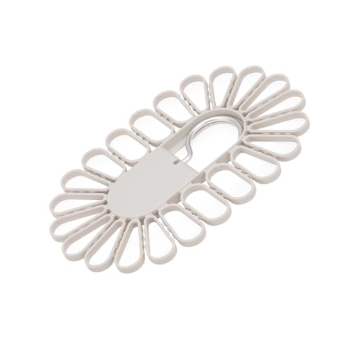 DUZEPA 22-teiliger Wäschebügel, Push-Grip, perfekt für Socken/Unterwäsche, langlebige Aluminiumhaken, flach zusammenklappbar, grau
