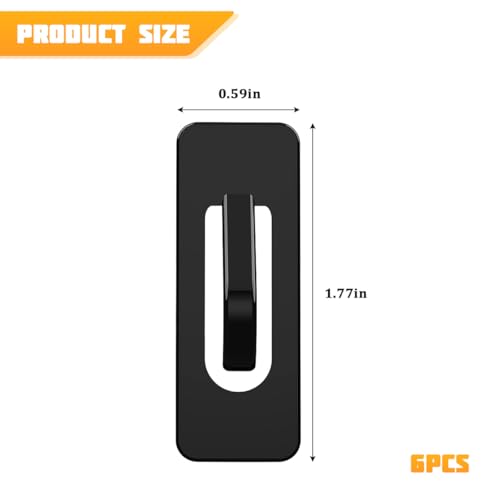 Limitador Posición Portavasos para Auto 6 Piezas Negro miniatura 2