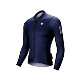 [Darevie] サイクルジャージ 長袖 メンズ 秋冬 サイクルウェア ロードバイク サイクリングジャージ 通気 吸汗速乾 反射材 後ろポケット 自転車 野球 ゴルフ ランニング DVJ187