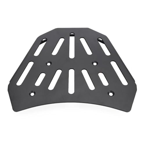 Support de top case XL 750 Transalp plaque aluminium renforcé avec étagère