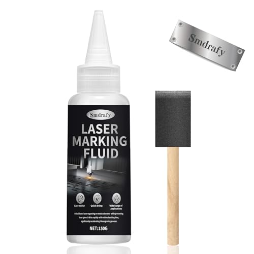 150ml Fluido Per Marcatura Laser, Spray Per Marcatura Laser, Polvo De Marcado Láser Para Marcar Metal, Secado Rápido, Adecuado Para Grabado Láser Y Marcado De Metales