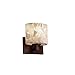 Justice Design Group Lighting ALR-8427-30-DBRZ-LED1-700 Tetra ADA 1-Light Wall Sconce-Oval Shade-Alabaster Rocks-LED, Dark Bronze