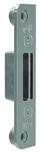 GU 613 6-40032-AF-0-1 BKS-Piastra di Chiusura 13 mm, oscurata, Universale, per chiavistello Automatico, in Acciaio, Colore Argento Decorativo